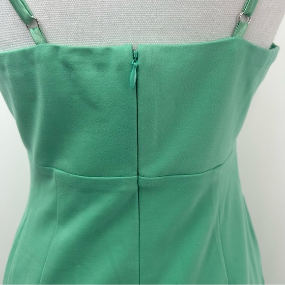 NEW! Petal & Pup Zahra Asymmetrical Neckline Midi Dress in Green - Picture 12 of 17